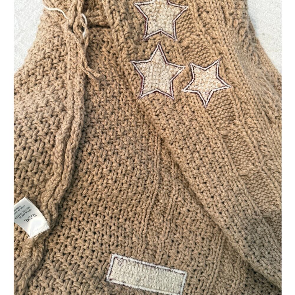 Taylor Swift authentic rare 2020 holiday beige red Folklore cardigan sweater XL - Picture 6 of 12
